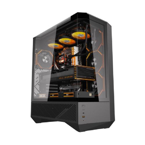 Računalniško ohišje Darkflash DY460 (črno) + 4 ARGB ventilatorji