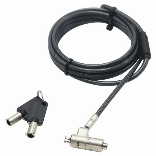 Dicota varnostni kabel Nano Lock Ultra Slim s ključavnico 2,5x6 mm reža črna