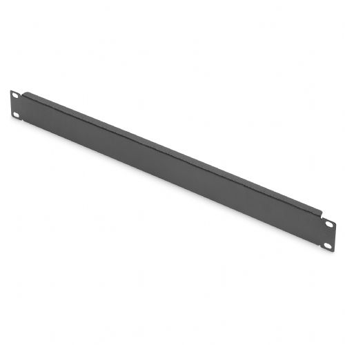 DIGITUS pokrovna plošča 1U prazen pokrov 483 mm črne barve