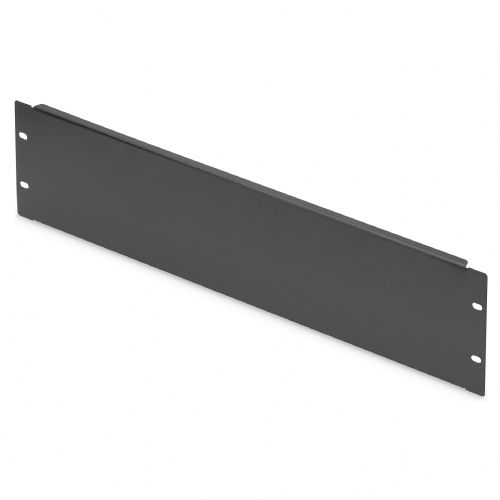DIGITUS pokrovna plošča 3U prazen pokrov 483 mm črne barve