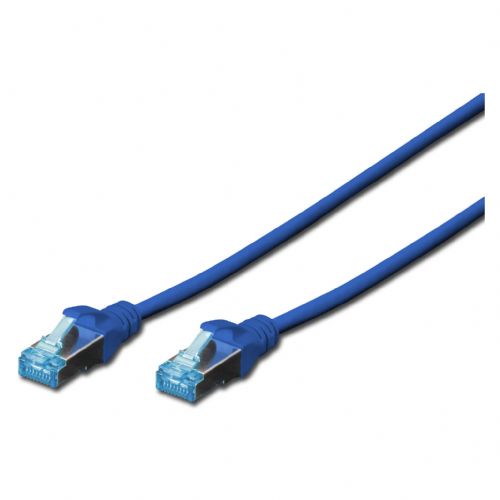 DIGITUS CAT 5e SF-UTP Patchk. Cu, PVC AWG 26/7, 1 m, BL