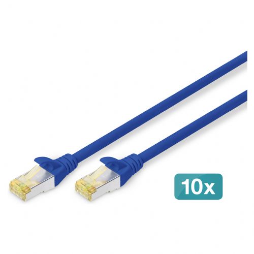 DIGITUS CAT 6A S/FTP patch kabel, 10 kosov, 2 m, moder