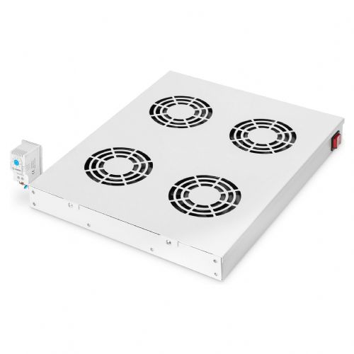 DIGITUS vgradna prezračevalna enota 4 ventilatorji siva