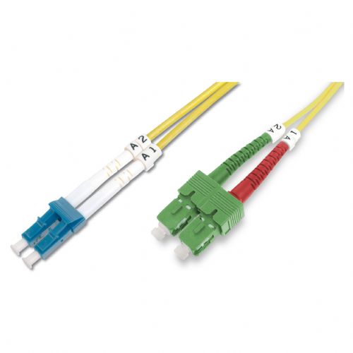 DIGITUS enomodni optični kabel PatchK SC (APC) do LC (PC) 1 m