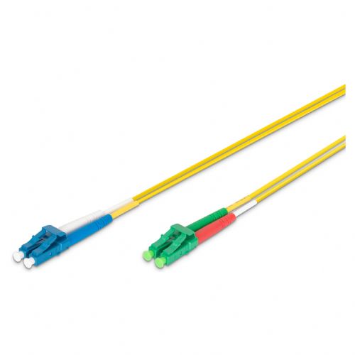 DIGITUS LWL patchkabel LC(APC)-> LC 2m enomodni dupleksni OS2