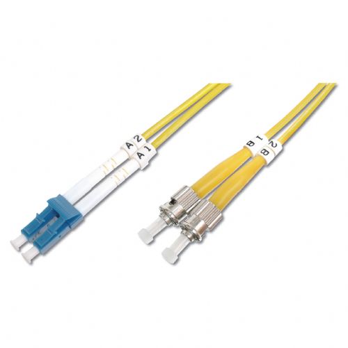 DIGITUS LWL patchkabel LC -> ST 3,00 m enomodni dupleksni OS2