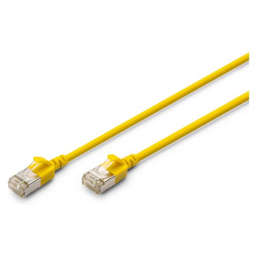 DIGITUS patch kabel CAT 6A F/FTP tanek 0,50 m rumen