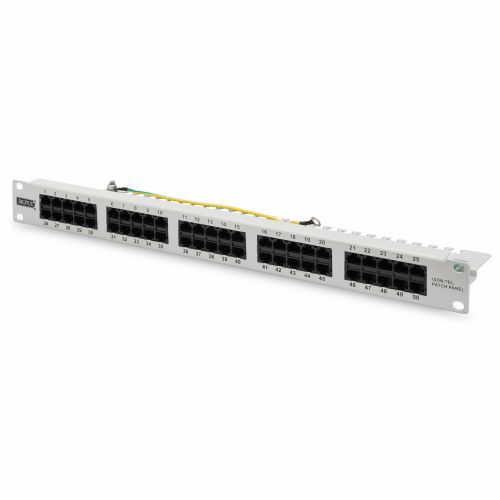 DIGITUS patch panel 1U 50-port Cat3 neoklopljen ISDN