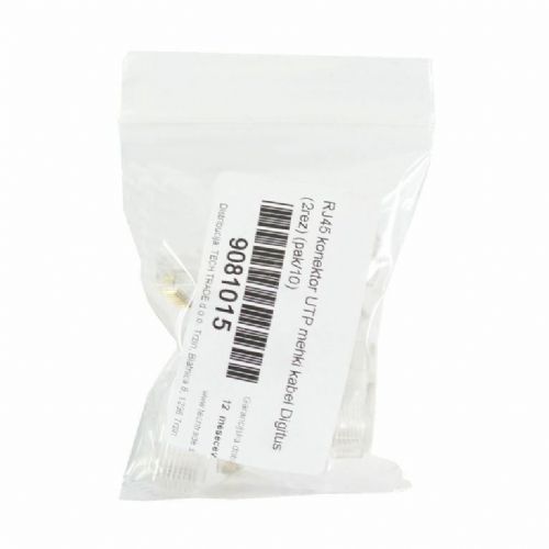 Digitus RJ45 konektor CAT.5e UTP mehki kabel pass through A-MO 8/8 SR (pak/10)