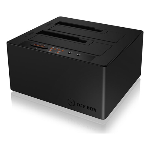 Docking postaja za prenosnike Icy Box IB-127CL-U3, za 2x 2,5/3,5" diska, USB-A/USB-C 3.2 Gen 1, podpora za dve napravi
