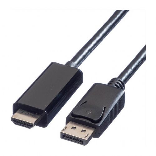 Kabel Value DP-UHDTV1M, DisplayPort na HDMI, 1 m, 4K, črn