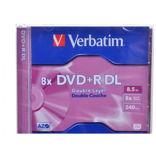 DVD+R VERBATIM 8X8.5GB DVOSL.10MM