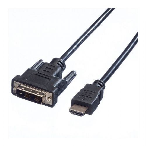 Kabel Value VI-HDMI15M DVI-D na HDMI, 1,5 m, pozlačeni kontakti, 1920x1200, 60 Hz, črna