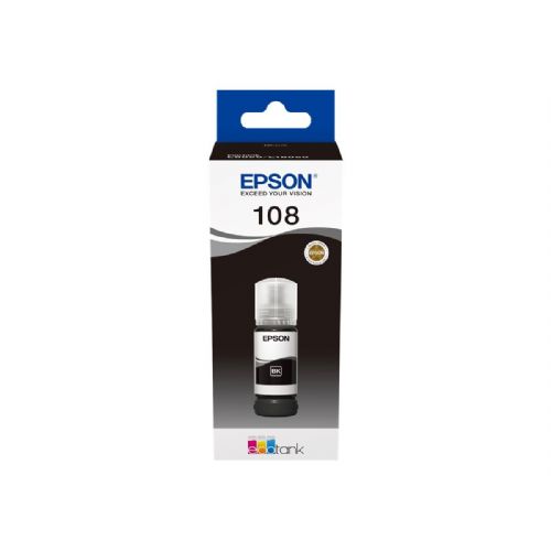 EPSON 108 črnilo za EcoTank, črno