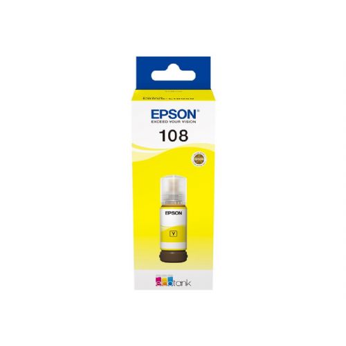EPSON 108 EcoTank rumena steklenička črnila