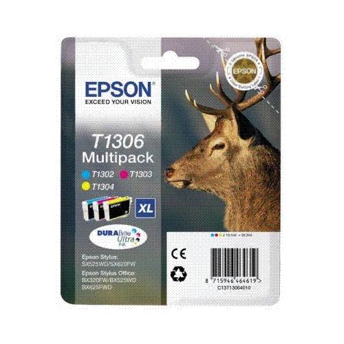 Epson T1306 (C/M/Y), komplet originalnih kartuš