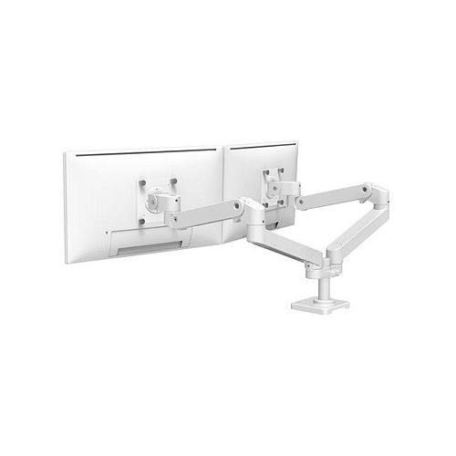 Namizni nosilec za monitor Ergotron LX Pro - za 2 LCD-zaslona - drug ob drugem - bel