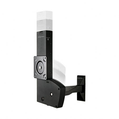 Nosilec za monitor Ergotron Glide črn, stenska montaža, nosilnost 13,6 kg, za zaslone 27–42", VESA 100x100–400x400