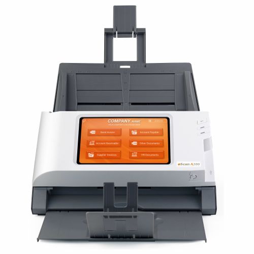 Optični čitalec Plustek eScan A280 Enterprise ADF, barvni 7" zaslon na dotik, obojestransko skeniranje, 600 x 600 DPI, Ethernet