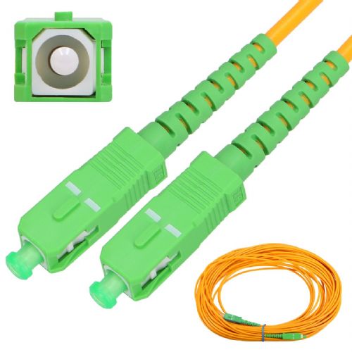 Extralink SC/APC-SC/APC | Patchcord | Enojni način, Simplex, G652D, 3 mm, 1 m