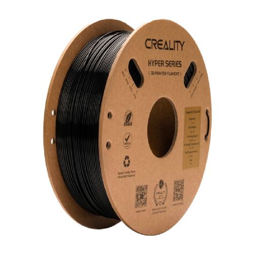 Filamenti za 3D tiskanje Creality Hyper PETG 1,75 mm črn – visoka hitrost tiskanja, odlična trdnost, UV odpornost, gladka ekstruzija, kompatibilnost z večino tiskalnikov