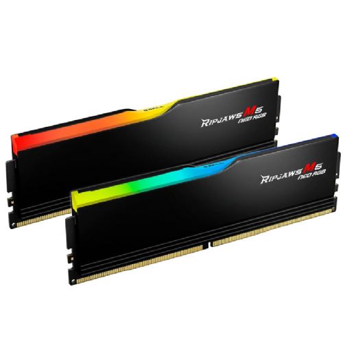 RAM G.Skill Ripjaws M5 Neo RGB, 64 GB (2 x 32 GB), 6000 MT/s, DDR5, CL30, RGB (F5-6000J3040G32GX2-RM5NRK)