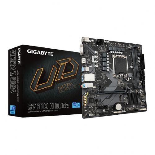 Osnovna plošča Gigabyte B760M H mATX D4, LGA 1700