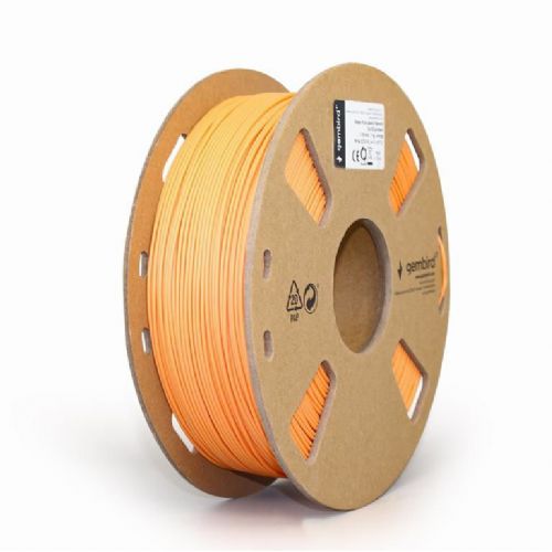 Filament Gembird 3DP-PLA-01-MTO, mat PLA, 1,75 mm, 1 kg, oranžne barve
