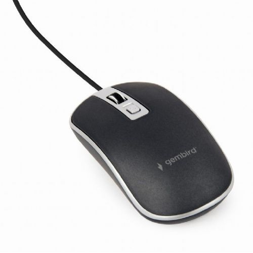 Gembird MUS-4B-06-BS Black/Silver, optična miška