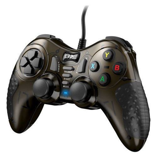 Igralni plošček Genius GX-19UV USB PC/PS4/PS3, dvojne vibracije, turbo funkcija, ergonomska oblika, 1,8 m kabel