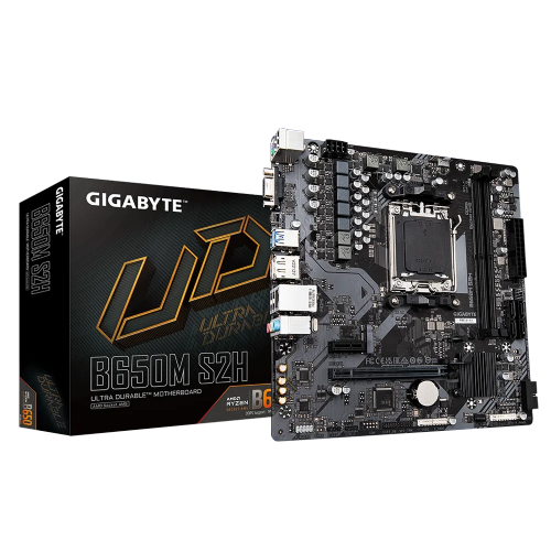 GIGABYTE B650M S2H, DDR5, SATA3, USB3.2Gen1, DP, AM5 mATX