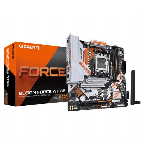 Osnovna plošča Gigabyte B850M FORCE WF6E, AMD B850, DDR5, Wi-Fi 6E, mATX, PCIe 5.0
