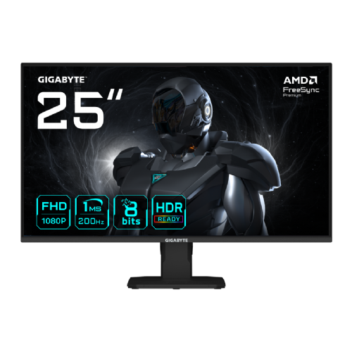 Monitor Gigabyte GS25F2, 62,2 cm (24,5"), Full HD IPS, 200 Hz, 1 ms GTG, HDR10