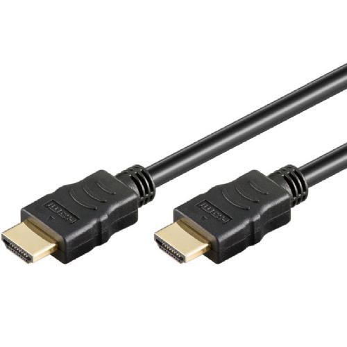 GOOBAY High Speed HDMI (M/M) 2.0 4K 60Hz 5m z Ethernet pozlačen črn kabel