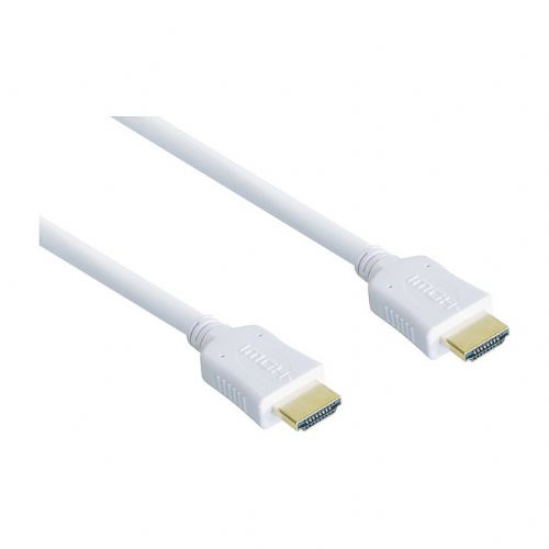 Kabel GoodConnections HDMI 1.4b 0,5 m bel, pozlačeni konektorji, 3D, Ethernet