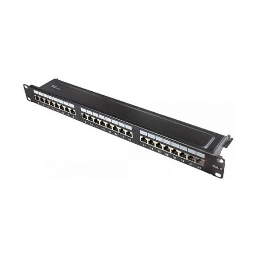 Good Connections patchpanel 19" Cat. 6 24-P. 1HE črna