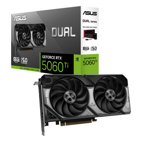 Grafična kartica Asus GeForce RTX 5060 Ti DUAL 8GB (DLSS 4, 3x DisplayPort, 1x HDMI 2.1)