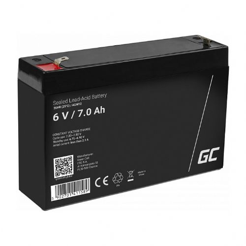 Green Cell Ersatzbatterie AGM12 6V/7Ah