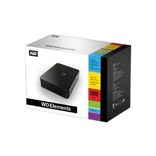 Zunanji disk WD EXT Elements 500GB 3,5 (WDBAAU5000EBK-EESN)