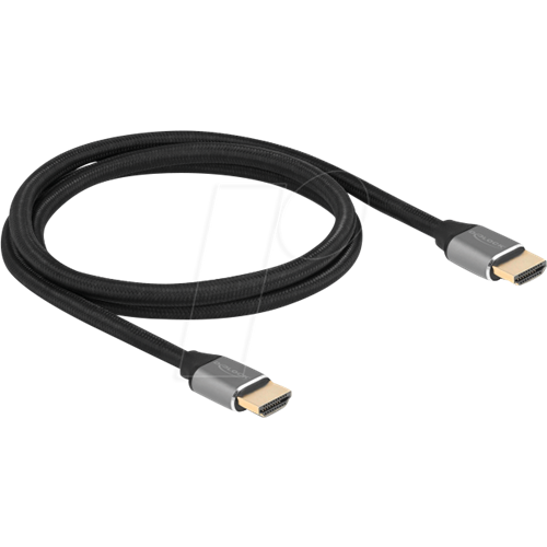 HDMI kabel DeLock HDMI - HDMI 8K, 60Hz, 1m, siva