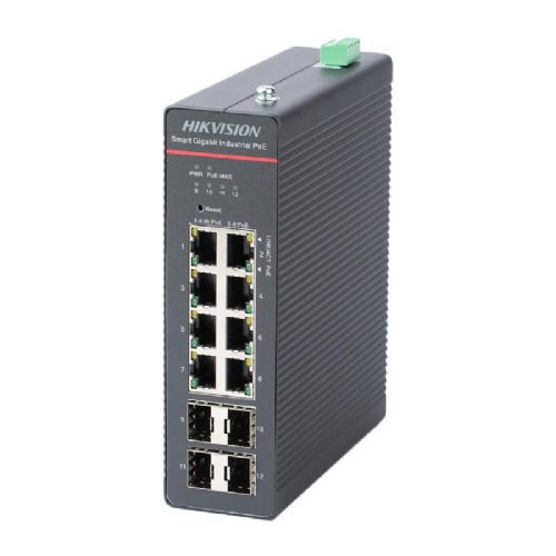 HIKVISION DS-3T1512HP-SI-8P4F Industrijsko stikalo PoE