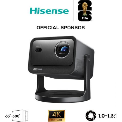 Pametni mini projektor Hisense C3, 4K Ultra HD, trojni laserski vir, 2000 lumnov, Dolby Vision, VIDAA