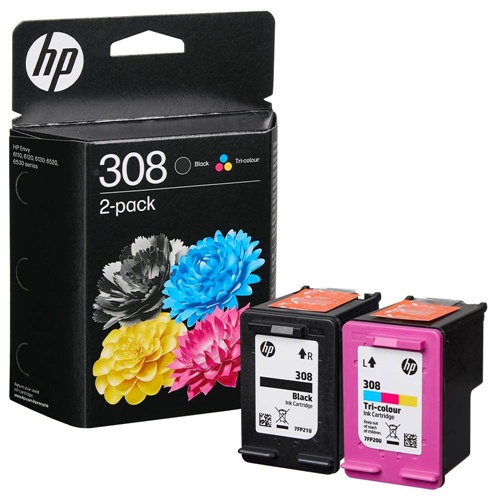 Črnila HP 308 Black/Tri-Color Ink Cartridge Combo 2-kosa