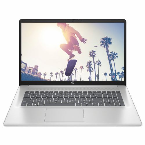 Prenosni računalnik HP 17-cn4052ng, Intel Core 5 120U, 43,9cm (17,3") FHD IPS, 16GB RAM, 512GB SSD, DE, FreeDOS, srebrna