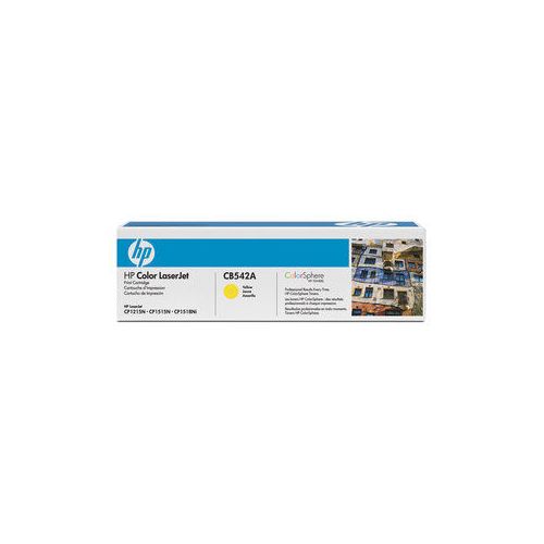 HP CB542A (125A) rumen, originalen toner