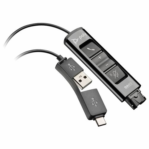 HP Poly DA85 Wideband QD auf USB-Adapter (USB-A &amp; USB-C)