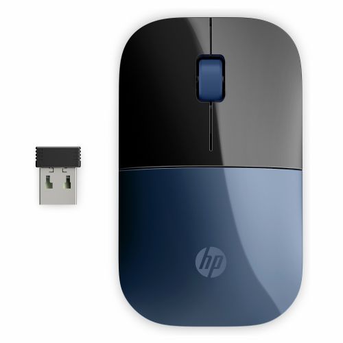 Miška HP Z3700 brezžična, optična, 1200 DPI, nano USB sprejemnik, modra