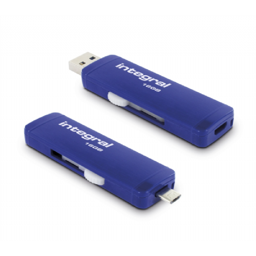 Integral 16GB Slide USB 3.0 OTG ( On-The-Go) adapter  - INFD16GBSLDOTG3.0NRP