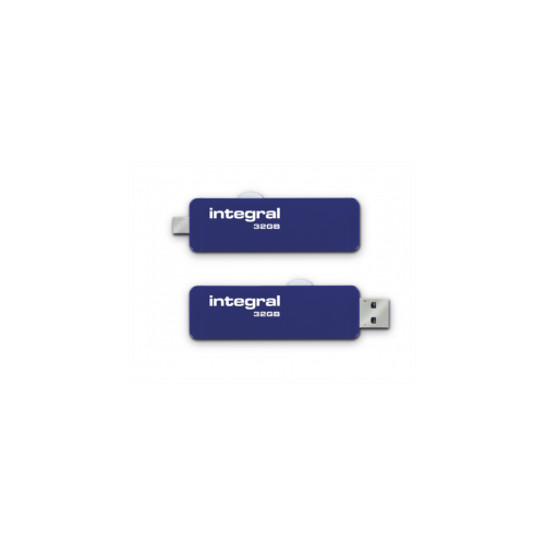 Integral 32GB Slide USB3.0 OTG ( On-The-Go) adapter - INFD32GBSLDOTG3.0