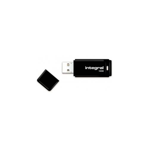 INTEGRAL BLACK 16GB USB2.0 spominski ključek - INFD16GBBLK